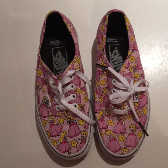 vans princess peach shoes